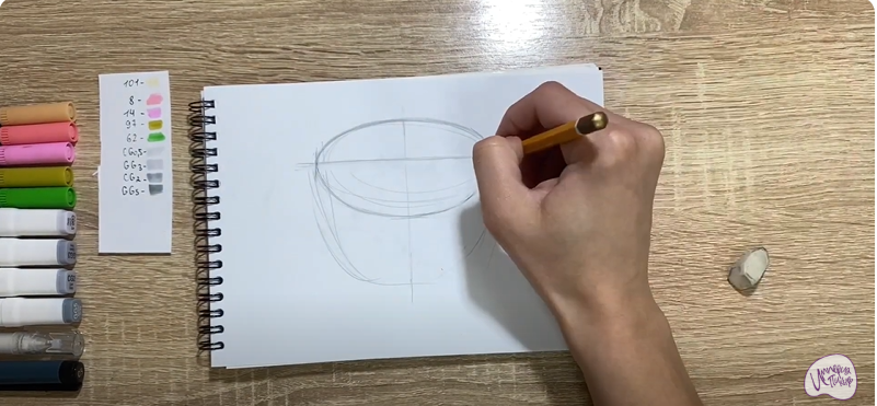 Рисуем Окрошка