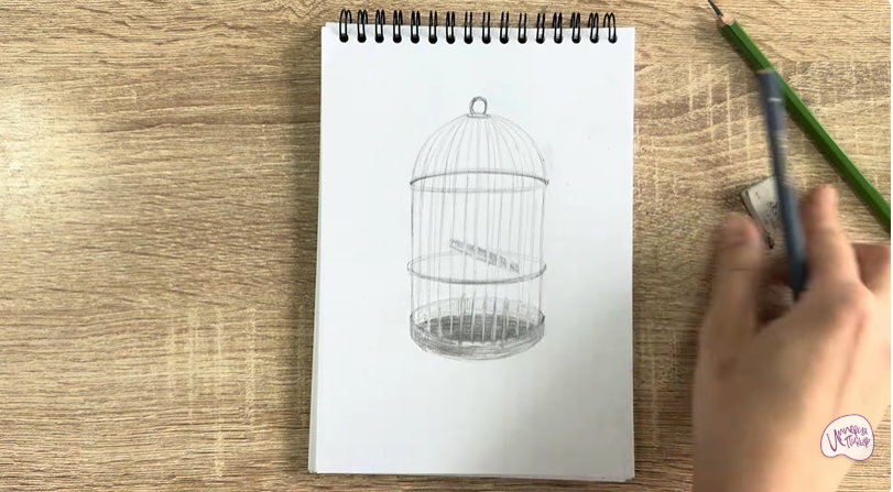 Рисуем Клетка для птиц