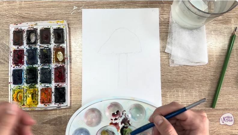 Рисуем Колпак кольчатый