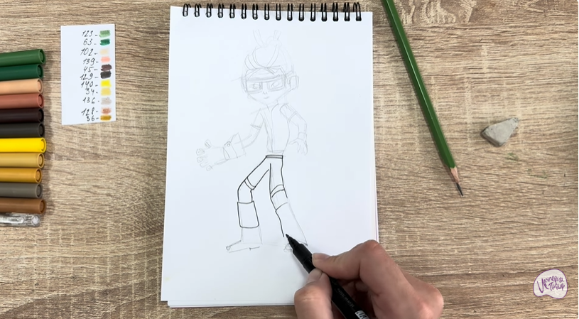 Рисуем Виктор из "герои Энвелла"