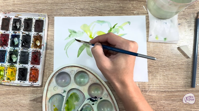 Рисуем Волчья ягода