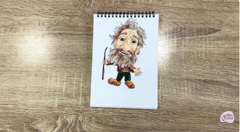 Рисуем Нафаня из фильма "Домовёнок Кузя"