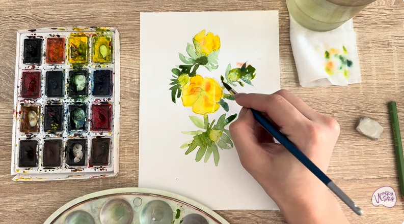 Рисуем Лапчатка