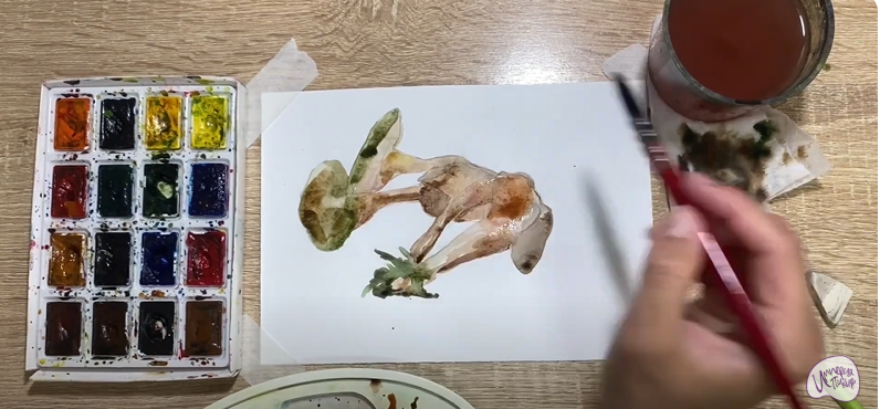 Рисуем Аскокорине торфяная