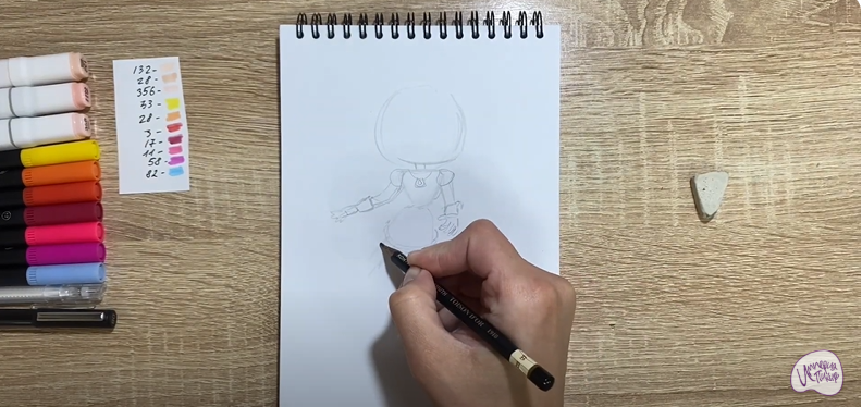 Рисуем Глория из "Геройчики"