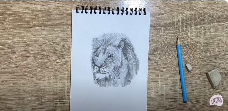 Рисуем Голова льва