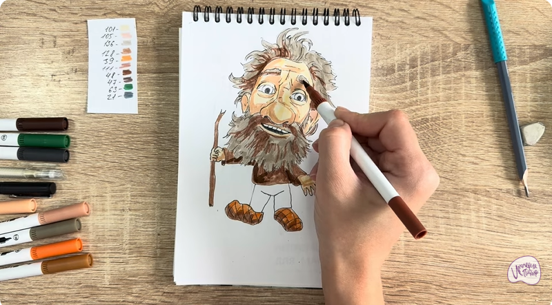 Рисуем Нафаня из фильма "Домовёнок Кузя"