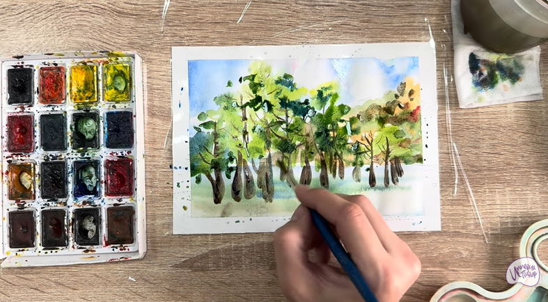 Рисуем Озеро Сукко