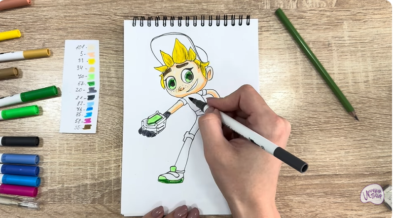 Рисуем Тимми из "Живой гараж"