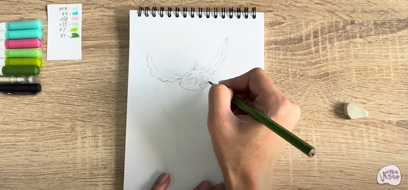 Рисуем Печалька из "Сказочный Патруль"