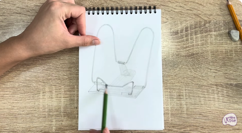 Рисуем Подставка для книг