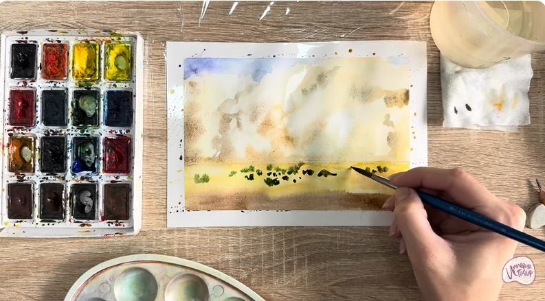 Рисуем Песчаная буря