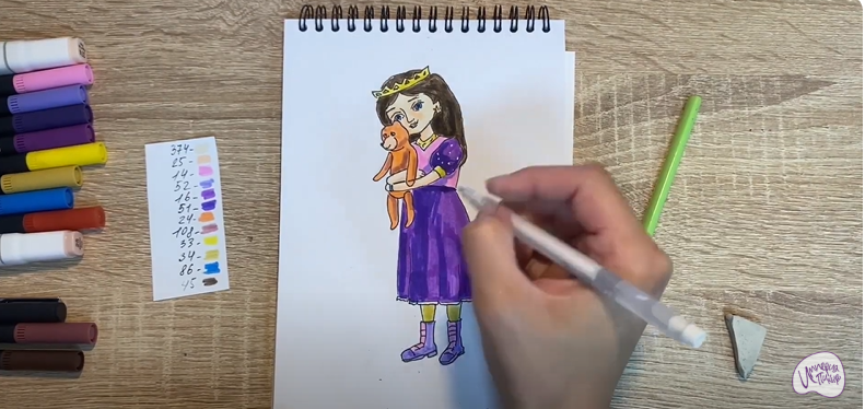 Рисуем Соня из "Царевны"