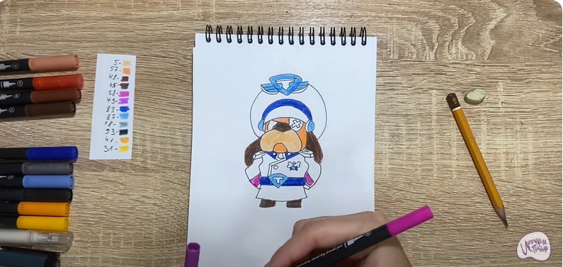 Рисуем Генерал Гавс из "Brawl Stars"