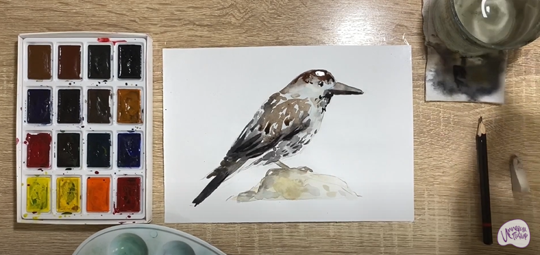 Рисуем Кедровка