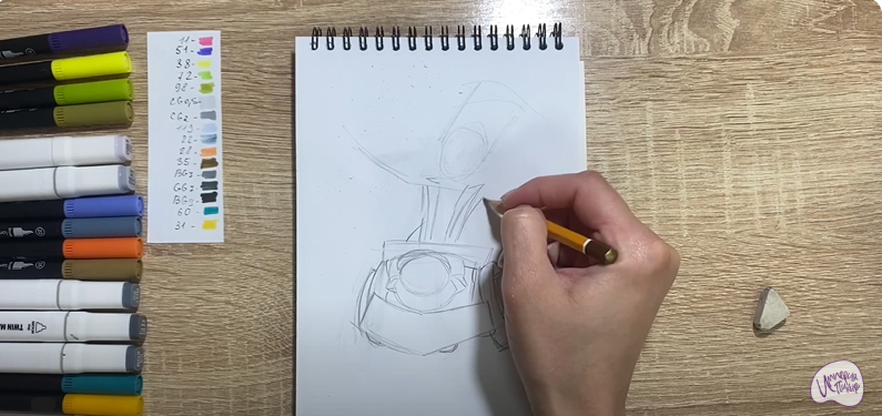 Рисуем Чак из Brawl Stars