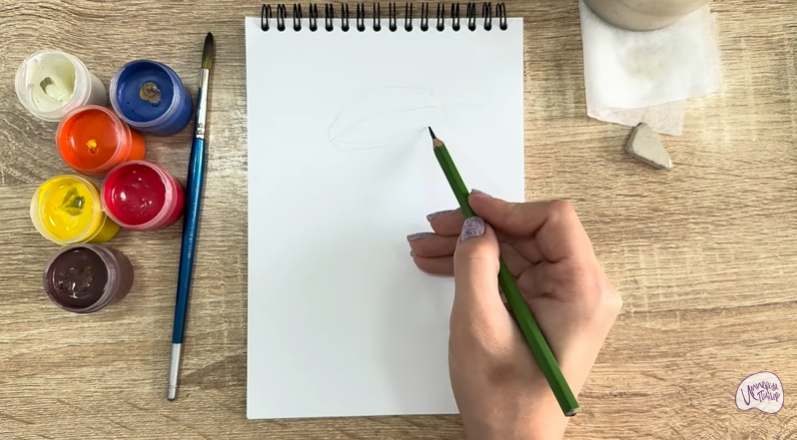 Рисуем Жёлчный гриб