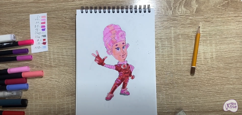 Рисуем Мася из "Фиксиков"