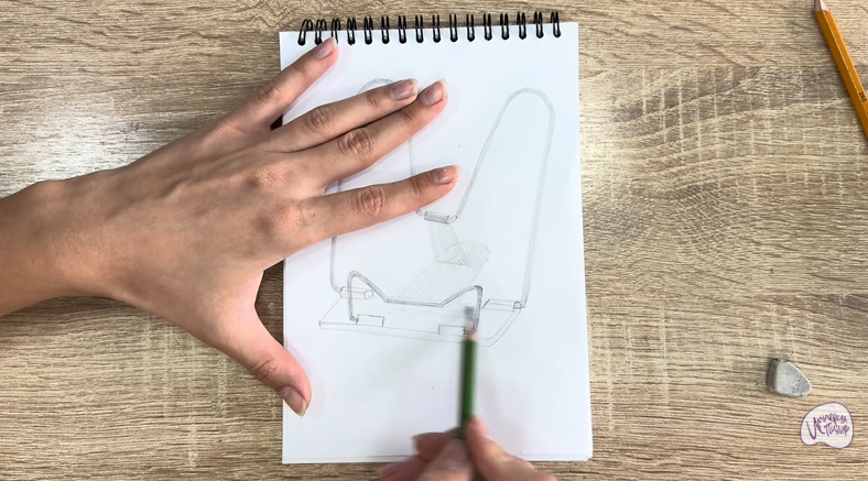 Рисуем Подставка для книг