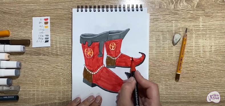 Рисуем Сапоги-скороходы