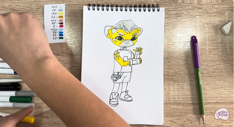 Рисуем Стар Нави из "Джи-Джи Бонд"