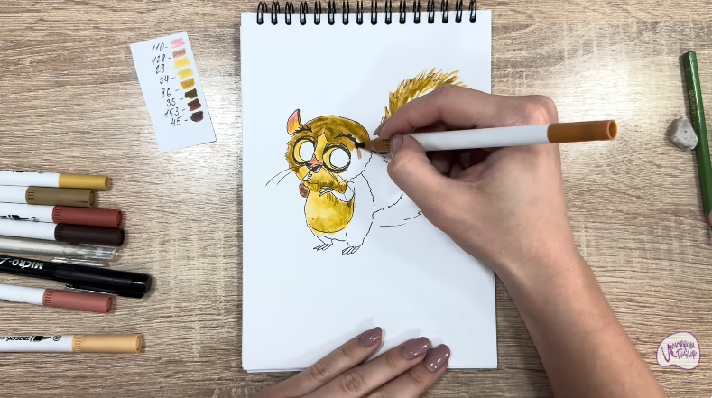 Рисуем Морт из "Мадагаскар"