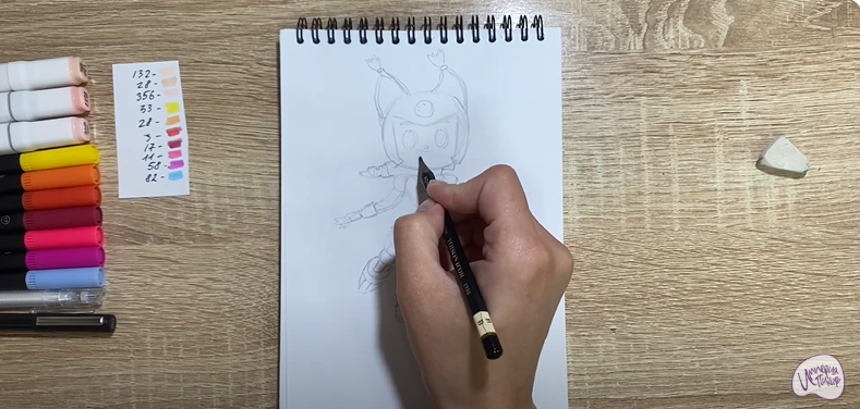 Рисуем Глория из "Геройчики"