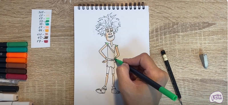 Рисуем Маракуда из мультфильма "Маракуда"