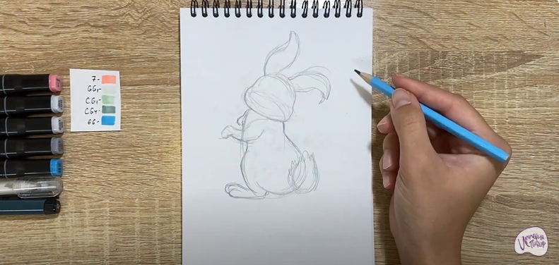 Рисуем Милый кролик