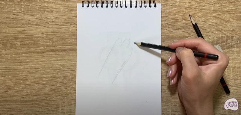 Рисуем Лапа собаки