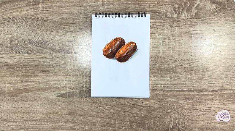 Рисуем Пирожное Картошка