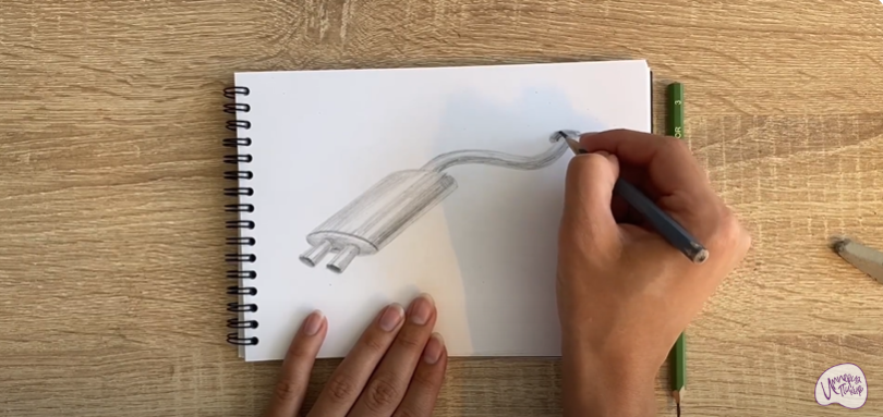 Рисуем Глушитель