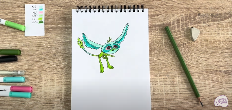 Рисуем Печалька из "Сказочный Патруль"