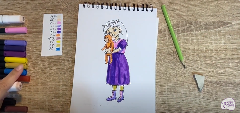 Рисуем Соня из "Царевны"