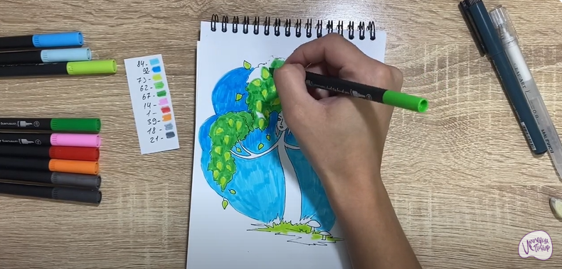 Рисуем Берёза из сказки