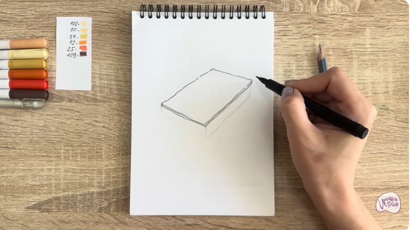 Рисуем Пирожное "Александровская полоска"