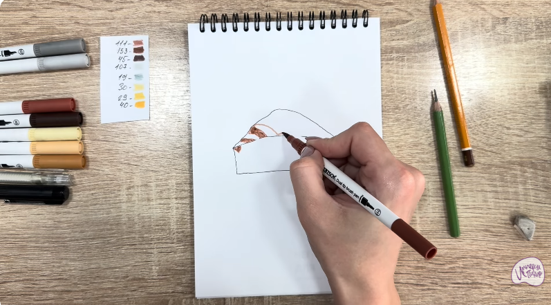 Рисуем Кекс "Зебра"