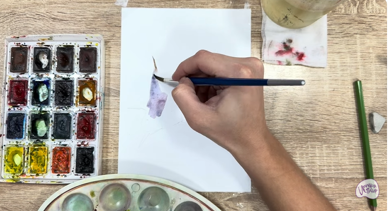 Рисуем Водяной орех