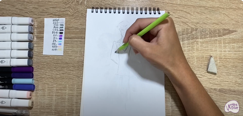 Рисуем Кощей Кощеевич из "Царевны"