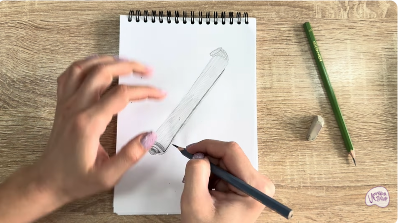 Рисуем Коклюшки для завивки