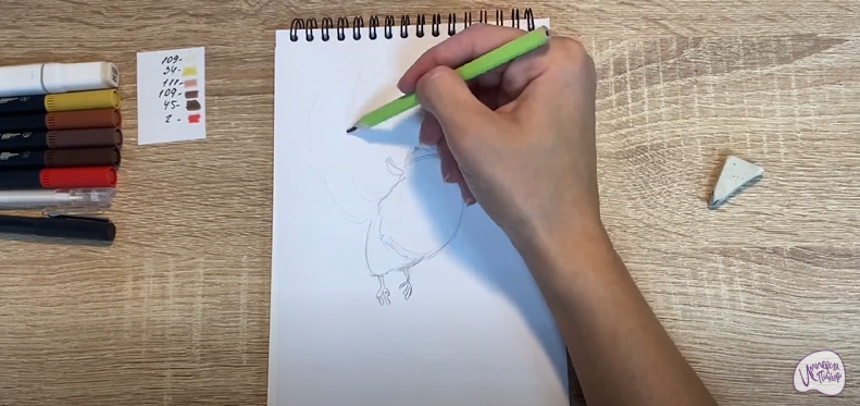 Рисуем Сова из "Царевны"