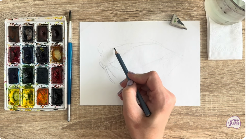 Рисуем Жабры рыбы