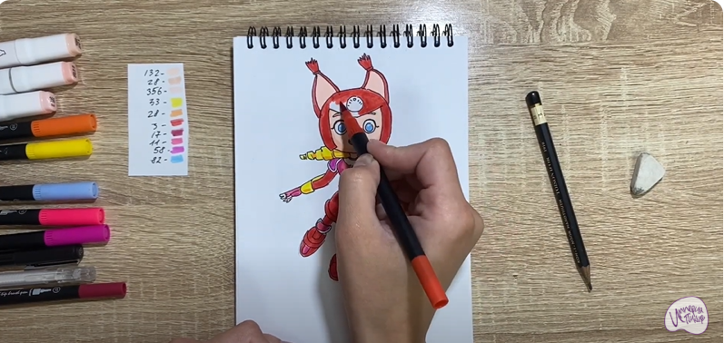 Рисуем Глория из "Геройчики"