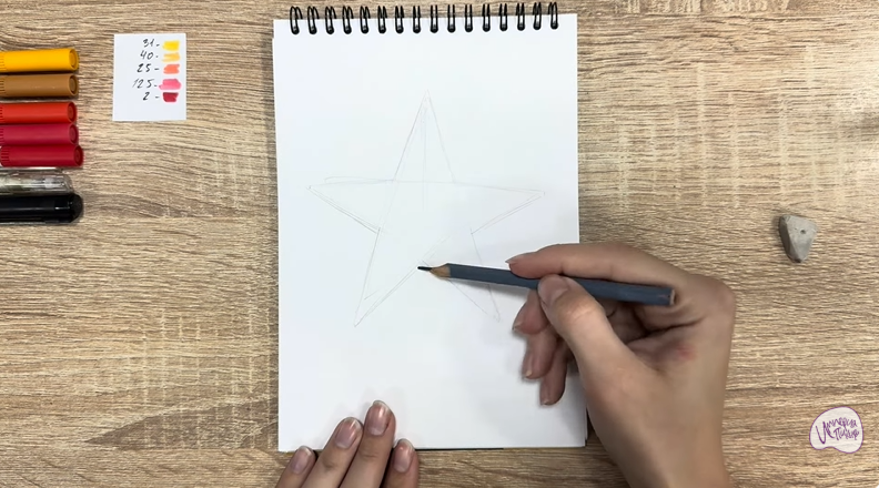 Рисуем Звезда на ёлку