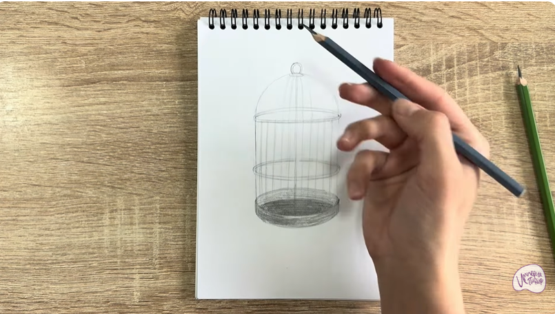 Рисуем Клетка для птиц