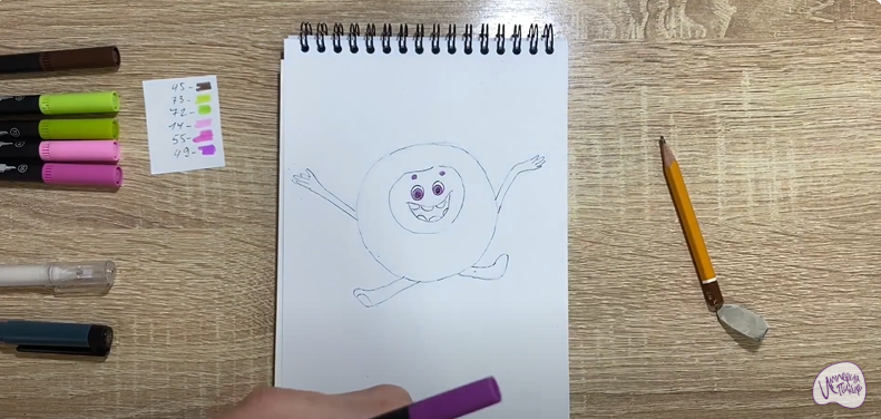 Рисуем Бублик из "Геройчики"
