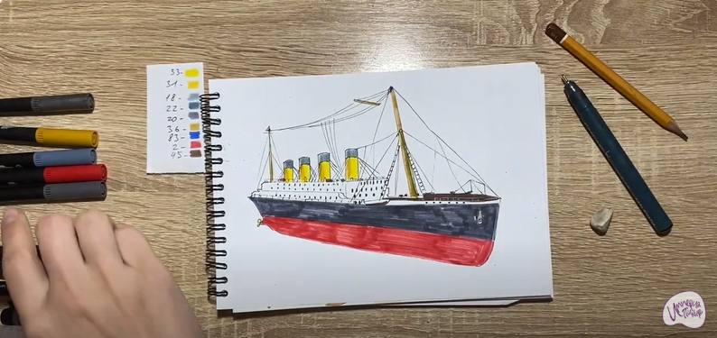 Рисуем Титаник
