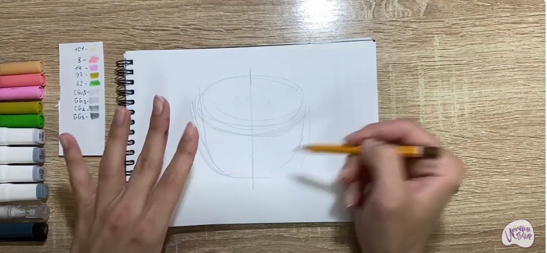 Рисуем Окрошка