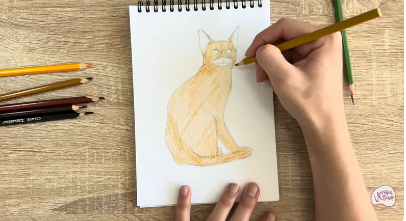 Рисуем Кошка Тойгер