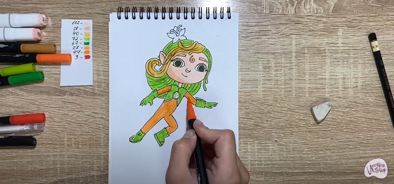 Рисуем Лия из "Команда Флоры"